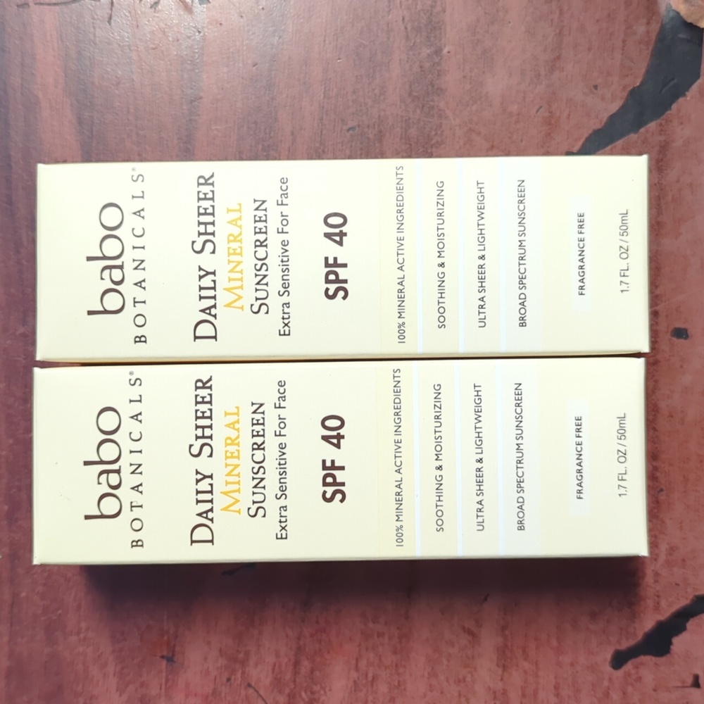 Babo Botanicals Daily Sheer Sunscreen 2 pack